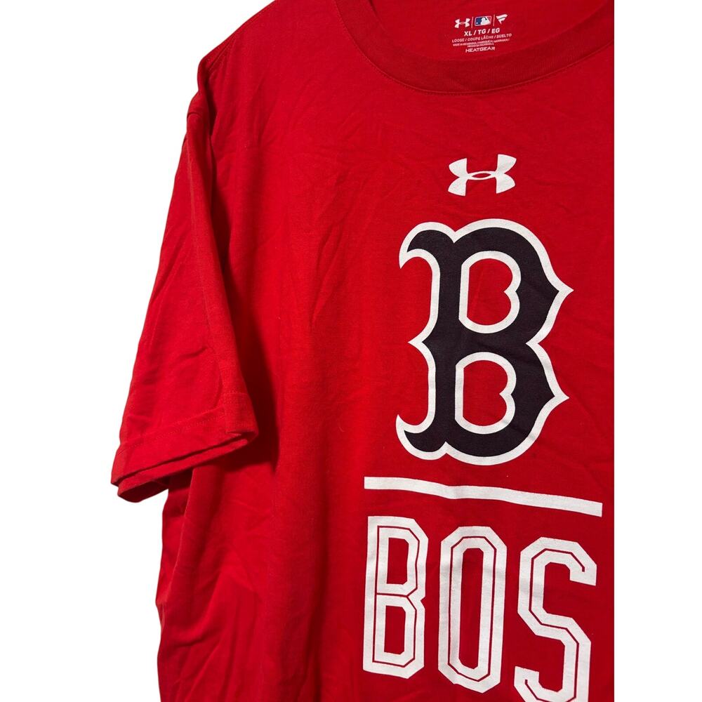 Under Armour Boston Red Sox MLB HeatGear Red Graphic T-Shirt Men’s XL Fanatics - Picture 4 of 8